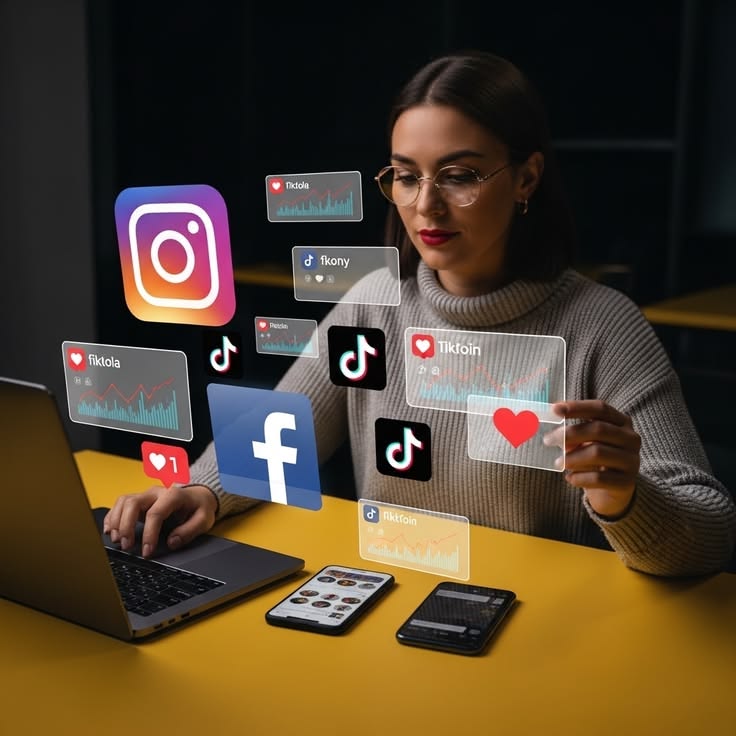 Person constantly checking social media notifications and likes on multiple apps